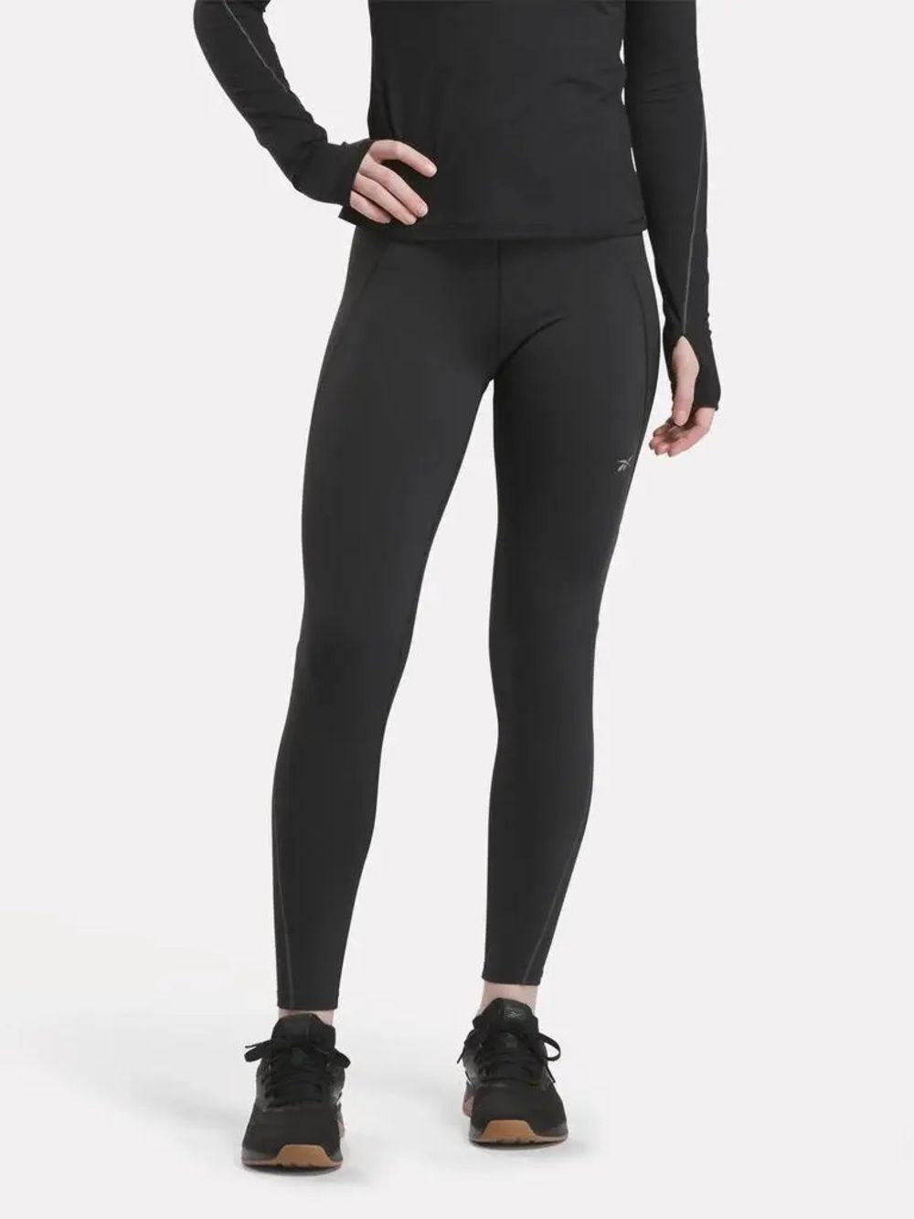 Reebok OV Lux Thermowarm+Graphene High Rise Training Leggings Black XL NEW